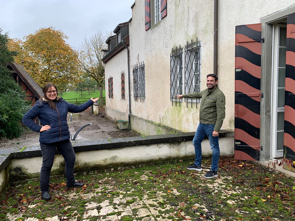 Franziska Zschill und Stadtrat Daniel Moos