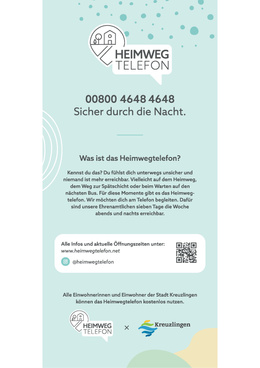 Flyer Heimwegtelefon